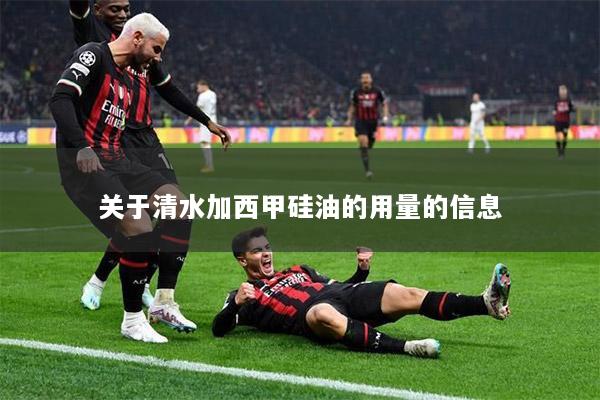 關(guān)于清水加西甲硅油的用量的信息